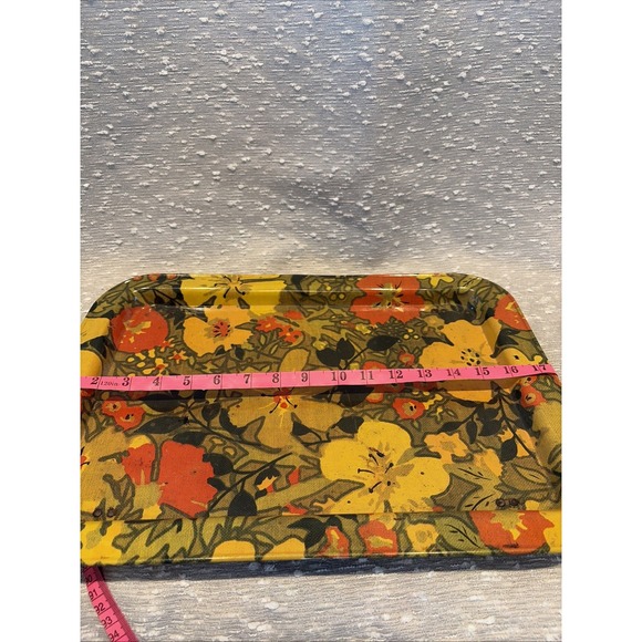 MCM Vintage Flower Power Lap Tray With Folding Legs 1960's - Picture 11 of 12